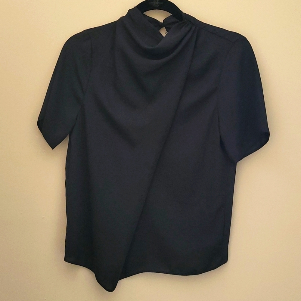 Asos black origami top blouse